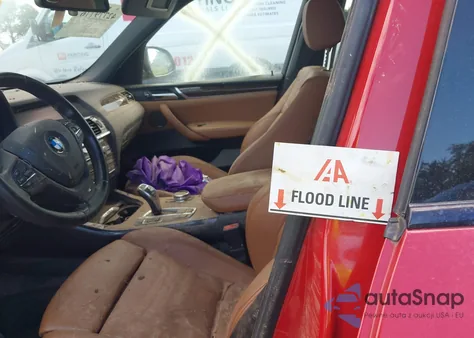 2016 BMW X3 xDrive28I из США, поврежденный, VIN 5UXWX9C54G0D68369